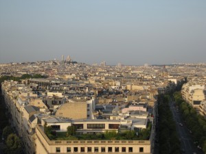 5-2フランス　パリ　凱旋門から見たパリの街